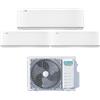 Hisense Climatizzatore Trial Split Energy Pro X 9+12+12 Inverter Wi-Fi R-32 3AMW72U4RJC : Colore - Bianco