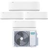 Hisense Climatizzatore Quadri Split Energy Pro X 9+9+9+12 Inverter Wi-Fi R-32 4AMW81U4RJC : Colore - Bianco