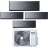 Hisense Climatizzatore Quadri Split Energy Pro X 9+9+9+12 Inverter Wi-Fi R-32 4AMW81U4RJC : Colore - Nero