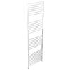 Cordivari Termoarredo Lisa 22 Curvo Bianco R01-RAL 9010 Altezza 700 : Dimensione Termoarredo (LxHxI) - 550 X 700 INT. 493