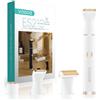 VOGOE Rasoio Elettrico Donna, 3-in-1 Rasoio Donna Elettrico, Cordless Compatto e Impermeabile Rasoio Elettrico Donna Parti Intime per Corpo e Viso, Bianco ES210