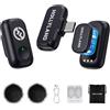 Hollyland LARK A1 Mini Duo Mini microfono wireless per iPhone 15/16 e Android (2 TX RX USB