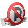 Decooo.be Adesivi Parking vietato, diametro 9,5 cm, set di 6