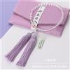 Perline da donna Juzu Prayer Crystal & Fujun Stone 7 mm glicine viola nappa K...