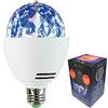 MSC LED Lampadina Ball luce rotante da discoteca, multicolore Mini magica fase palla lampada cristallo rotante sfera