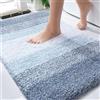 OLANLY Tappeto da bagno 91 x 61 cm, tappeti da bagno in microfibra extra morbidi e assorbenti, tappeto da bagno antiscivolo in peluche, tappeto da bagno a pelo lungo, lavabile in lavatrice, tappetini