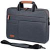 LOVEVOOK Borsa Porta PC 15,6 Pollici Impermeabile a Tracolla per Laptop, Notebook, Lavoro - Uomini, Donne, Insegnanti, Affari, Viaggi, Scuola, Universitari - Grigio Scuro