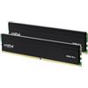 Crucial Pro RAM DDR4 64GB Kit (2x32GB) 3200MHz, Intel XMP 2.0, Memoria PC - CP2K32G4DFRA32A