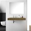 DEGHI Lavabo sospeso con vasca sinistra integrata da 120 cm rovere boemo in hpl - Jalama