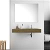 DEGHI Lavabo sospeso da 120 cm con vasca integrata destra in hpl rovere boemo - Jalama