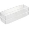 YAMAZAKI 3644 TOWER Stackable Organizer L X2 Set, white, PS Resin, 8 x 24 x 3.7 cm