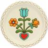 THUN, Centrotavola in Ceramica Decorata a Mano, Linea Thun Heritage, Ø 41 cm