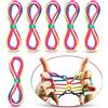 O-Kinee Rainbow Rope, Gioco del Dito della Stringa,Colorato Arcobaleno Corda 6 PCS Finger String Game Ropes (6 PCS)