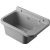 Negrari Pilozzi lavatoio a muro 50x34 in resina grigio codice prod: 2051G/SCAT