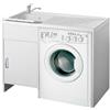 Negrari Garden lavatoio con coprilavatrice 109x60 in pvc bianco codice prod: 9008K