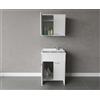 Negrari Composizione mobile bagno lavatoio resina doppio + pensile doppio codice prod: 9002K FH960K