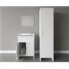 Negrari Composizione mobile bagno lavatoio resina doppio con colonna singola + specchio codice prod: 9002K FC9006K MIRROR1