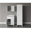 Negrari Composizione mobile bagno lavatoio resina doppio + pensile doppio con colonna singola codice prod: 9002K FH960K FC9006K