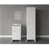 Negrari Composizione mobile bagno lavatoio resina singolo con colonna singola + specchio codice prod: 9006K FC9006K MIRROR1