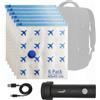 Lavatelli - Set da Viaggio Salvaspazio, Pompa Sottovuoto Wireless USB C + 6 Sacchetti Travel 40x45cm per Zaino Ryanair 40x30x20, Kit per Bagaglio a Mano, Organizer Valigia Cabina, Compatto e Potente