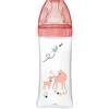 Dodie, Biberon Anticolica Sensation+, Tettarella Piatta, Flusso Medio grande, dai 6 mesi, Rosa giardino, 330 ml, 1 Pezzo, 3700763536613