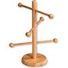 KESPER Brezn 58615 - Supporto per salsicce, 6 bracci, in bambù, colore: marrone, Ø 15 cm, altezza: 37 cm