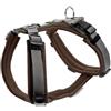 HUNTER Pettorina per cani MALDON, colore: braun/grau, morbida imbottitura e confortevole, altamente riflettente grazie allo scotchlite 3M, regolabile in 4 posizioni, taglia: XS