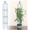Kalolary Traliccio da Giardino Alto 6 Piedi Piante Rampicanti Traliccio Obelisco Torre Supporto Arrampicata Metallo Antiruggine Piante Vaso Interni Fiori all'aperto Frutta Verdura Supporto Viti (Blu)