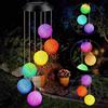 Gerhannery Scacciaspiriti Per Esterni Scacciapensieri A Vento Lampada Solare Da Giardino Impermeabile Lampada Solare A Led Per Terrazzo Ponte Cortili Sentieri (Palla)