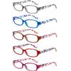 JOLISU Occhiali da Lettura 5Pz per Vista | Anti Luce Blu, Cerniere Robusti e Duratura +1.75