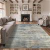 GENIMO Tappeto Soggiorno Moderno in Blu Denim con Design Astratto, Grande Tappeto a Pelo Corto 200x290 cm Lavabile e Antiscivolo per Salotto, Zona Pranzo, Camera Matrimoniale, Facile Manutenzione