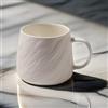 Taoyanmo Tazza in ceramica, fatta a mano, con manico, 500 ml, in porcellana di alta qualità, ideale per caffè, cappuccino, latte, cacao caldo o tè caldo (bianco, 1)