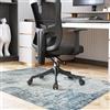 Famibay Tappeto Sedia Ufficio 90 x 120 cm Tappeto Salvapavimento Antiscivolo Tappeto per Sedia con Ruote Gaming Blu per Pavimenti Duri Parquet Piastrelle