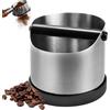 Penbinmall Contenitore per Fondi di Caffè - Contenitore per colino in Acciaio inox, Knock Box Coffee con Rimovibile Asta Percussione, Scatola Fondi di Caffè, Recipiente Fondi Caffè Adatto per Bar Cucine Uffici