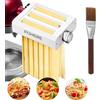 FOHERE 3-in-1 Accessorio per Pasta per KitchenAid, per Kitchenaid Accessori | Inclusi Rollio per Pasta, Taglio Fettuccine, Taglio Spaghetti e Spazzola per la Pulizia (7 Spessori Regolabili)