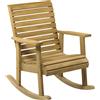 Outsunny Sedia a dondolo rocking chair da esterno in legno massiccio - 64 x 86 x 85 cm marrone