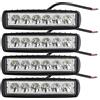 PICAA 4pcs Mini Faro da Lavoro Led Fuoristrada, 6 pollici 18W 12v 24v Luci Led Fari Led Fendinebbia per Auto Off road 4x4 Trattore SUV ATV Camion, Spot Fascio bianca 6000K