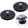 WOWLED 2 pezzi supporto magnetico per barra luminosa, base magnetica per luce di lavoro, potente staffa di montaggio con cuscinetto in gomma per luci di guida off-road
