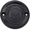 Harley-Davidson Coperchio di accensione con timer Willie G Skull con accessori di montaggio per Softail a partire da 18 e Touring a partire da 17, nero