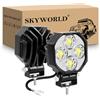 SKYWORLD 2 Pcs Mini Faro da Lavoro LED, 2.8 Pollici 7cm 16W Spot Light Luci di Lavoro Fari a Led 12V 24V per 4x4 Auto Fuoristrada Trattore Escavatore Camion SUV ATV Barca, 6000K Faretti Fendinebbia