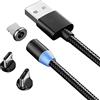 PARENCE - Cavo Magnetico Multi Caricatore, Cavo Magnetico 3 in 1 per Ricarica Rapida e Sincronizzazione Dati con Micro USB, Tipo C, Adattatore IP per Telefono, Android Samsung, Huawei, Kindle
