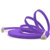 1aTTack.de 15m - viola - 1 Stück - Cavo di Rete Ethernet Cat6 Piatto Lan Gigabit RJ45 Cat 6 compatibile Cat5 Cat5e Cat7 Cat8