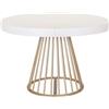 Menzzo Soare Tavolo, Bianco, L110 x P110-160-210-260 x H76cm