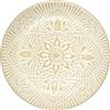 HOME DECO FACTORY, KA0467, Piatto in Ceramica Sahara Beige, Design Elegante e Resistente, Ideale per Tutti i Tuoi pasti, Diametro 195 cm, Colore Beige Caldo