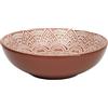 HOME DECO FACTORY, KA0460, Piatto Fondo Terracotta Rosso 185 cm - Design Elegante, Resistente e Versatile per zuppe, Pasta e insalate, di Facile Manutenzione, Ideale per Tutte Le Occasioni