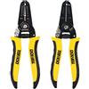 DOWELL Pinza Spelafili 10-22AWG+22-30AWG Multifunzione - Strumento Manuale per Elettricista (2 Pezzi)