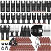LEILUO Set di lame per utensili multiuso da 116 pezzi, accessorio universale per strumenti oscillanti con custodia, compatibile con Einhell Makita DTM51Z Dremel Parkside e altri