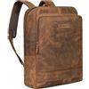 STILORD Wilbert Zaino con molti scomparti in pelle Zaino da lavoro grande e vintage per uomo e donna Daypack in vera pelle per studio e ufficio con porta trolley Colore:colorado - marrone
