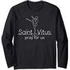 Happy Catholics San Vito Cattolico Patrono delle Donne Ballerine Ballerine Maglia a Manica