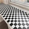 YENHOME Bianca e Nera Carta da Parati Adesiva Scacchi per Soggiorno 40x500cm Carta da Parati Mosaico Scacchiera Pellicola Adesiva per Mobili Bianco e Nero per Tavolo da Cucina Armoire Impermeabile